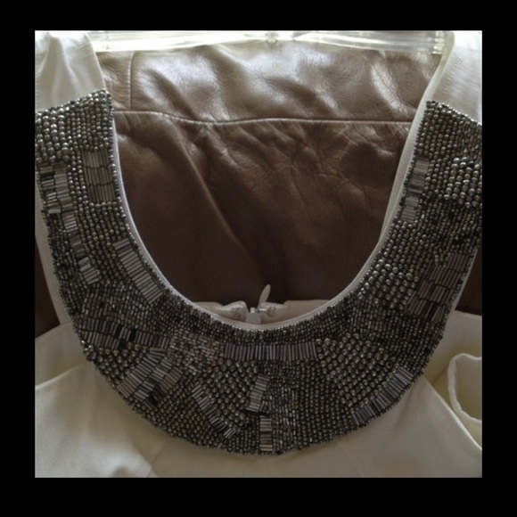 NWOT: Boston Proper White Dress size Med - Picture 6 of 11